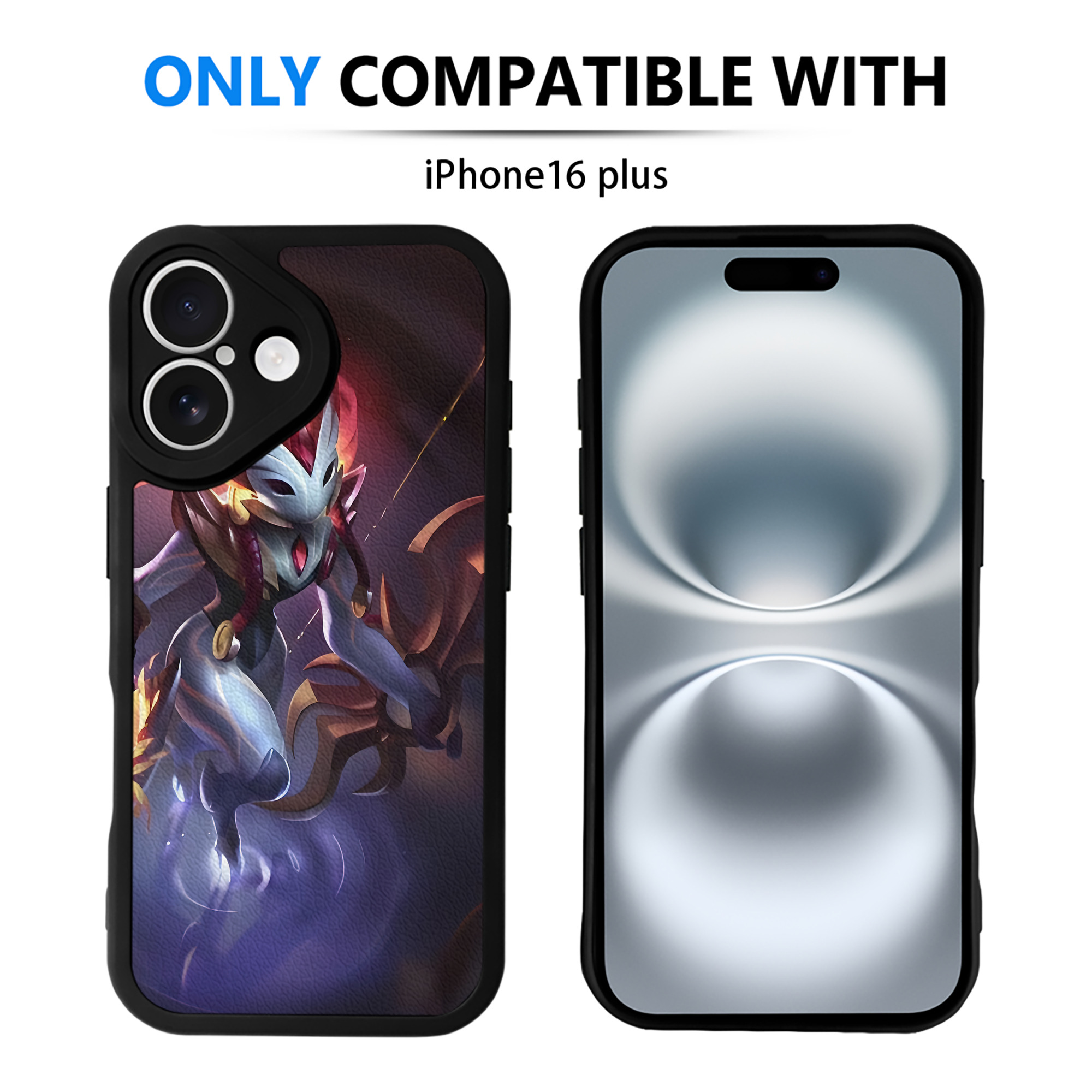 （画像用） リーグ・オブ・レジェンド League of Legends LOL 【iPhone 16シリーズ対応】シリコンスマホケース（レザー調） 材質：シリコン